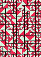 Abstract Geometric Pattern generative computational art illustration