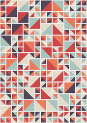 Abstract Geometric Pattern generative computational art illustration