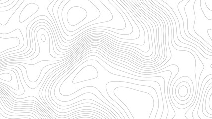 Topographic map. Geographic mountain relief. Abstract lines background. Contour maps. Vector illustration. - obrazy, fototapety, plakaty
