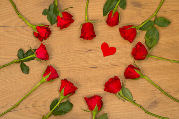 Herz aus Rosen