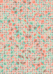Abstract Geometric Pattern generative computational art illustration