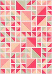 Abstract Geometric Pattern generative computational art illustration
