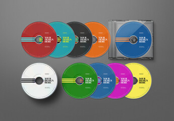 CD Mockups DVD Disk Set