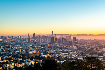 Corona Heights Park at Sunrise