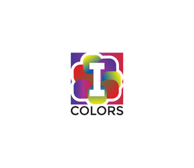 I Colors Company Business Logo Design Concept