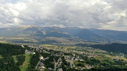 Fototapeta premium Font-Romeu vue du ciel