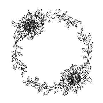 Free Free 154 Sunflower Circle Svg SVG PNG EPS DXF File