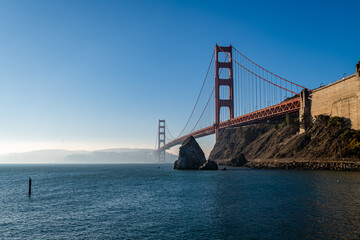 The Golden Gate Bridge from Cavallo Point and Fort Baker