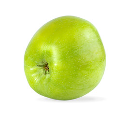 Green apple isolated on white background.
