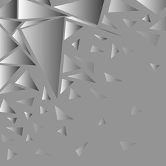 Abstract gray background, like shards of mirrors. Vector layout design for presentations banners, flyers, posters and invitations. Eps10