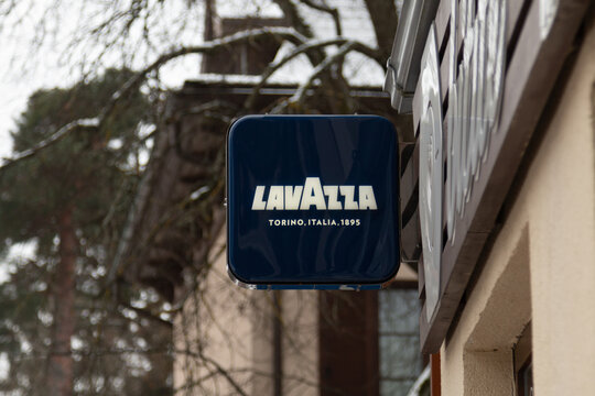 lavazza coffe logo. Latvia, Jurmala, January 10, 2021
