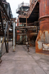 Industrial facilities of the World Heritage Site of the former ironworks for pig iron production...