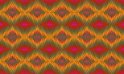 Seamless vector pattern. Background for decor or ethnic Mexican fabric pattern with colorful stripes. Can be used for ceramic tiles, wallpapers, linoleum, textiles.