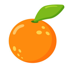 Juicy Orange colorful vector illustration for vegan, organic, exotic fruit menu. Vector summer elements for cards, banners, posters, mug, scrapbooking, pillow case, phone cases and clothes design. 