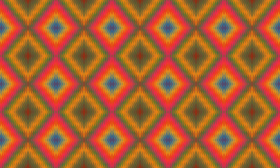 Seamless vector pattern. Background for decor or ethnic Mexican fabric pattern with colorful stripes. Can be used for ceramic tiles, wallpapers, linoleum, textiles.