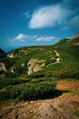 landscape with mountains and sky