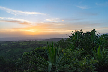 Fototapeta na wymiar beautiful overview of the nature in costa rica
