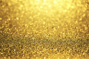 gold glitter abstract background for Christmas and Valentine.
