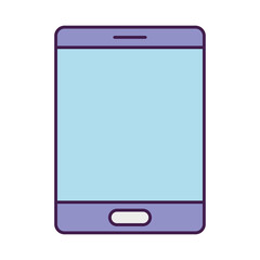 smartphone device icon, flat style