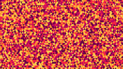 Abstract background of triangles - hot