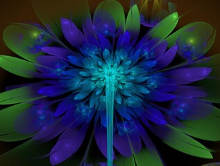 Imaginatory fractal background Image