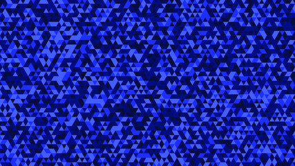 Abstract background of triangles - blue