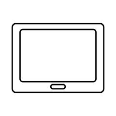 tablet device icon, line style
