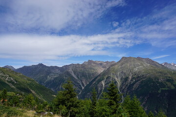 Fototapeta na wymiar sommerliches Alpenpanorama