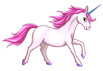 Fototapeta na wymiar Pink Unicorn