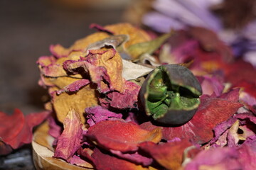 Dry flowers decoration