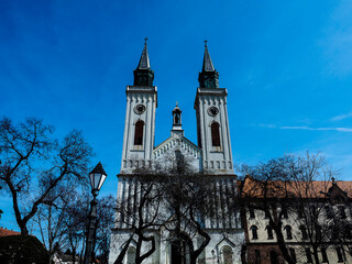 Beautiful small cathedral in a small city of Sombor, Serbia