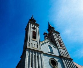 Beautiful small cathedral in a small city of Sombor, Serbia