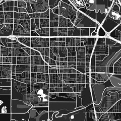 Irving, UnitedStates dark vector art map