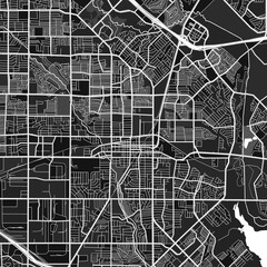 Garland, UnitedStates dark vector art map