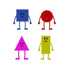 vector illustration of a cartoon character. with a simple and flat design. multicolored combination. suitable for wallpaper, book cover, magazine cover, etc.