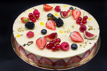 fruits, tarte