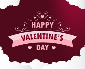 Happy valentines day greeting.romantic holidays