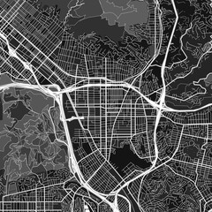 Glendale, UnitedStates dark vector art map