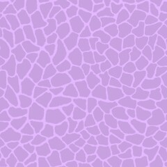 Giraffe skin color seamless pattern with fashion animal print for continuous replicate. Chaotic mosaic lilac pieces on pink background. Wrapping paper, funny textile fabric print,design,decor