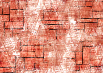 oil painted geometric pattern