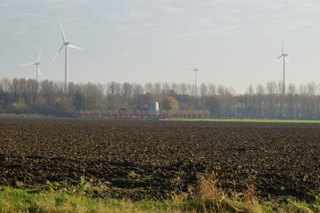 wind turbine in the wind