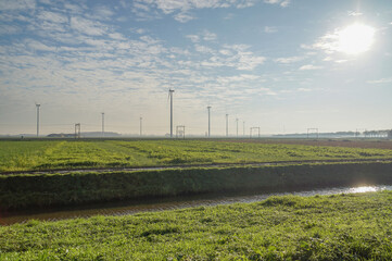 turbines in the field