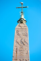 Top of Flaminio Egyptian Obelisk in Piazza del Popolo © Myroslava