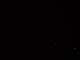night starry sky, constellations in the sky, winter bright night without moon, black background