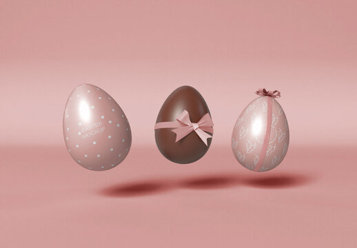 3 Easter Eggs Mockup