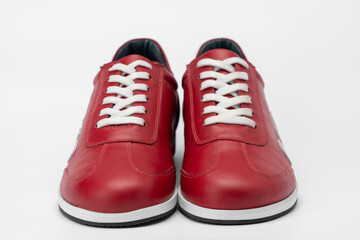 red shoes with the inscription of the USSR on a white background