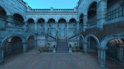 石造りの城 © tsuneomp