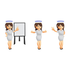 Nurse Woman hospital character clothes healthcare mascot Set