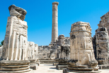 Ruins of the Temple of Apollo in Didim, Turkey