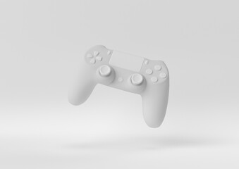 white The best Game pad floating on white background. minimal concept idea. monochrome. 3d render. © FugaStudio